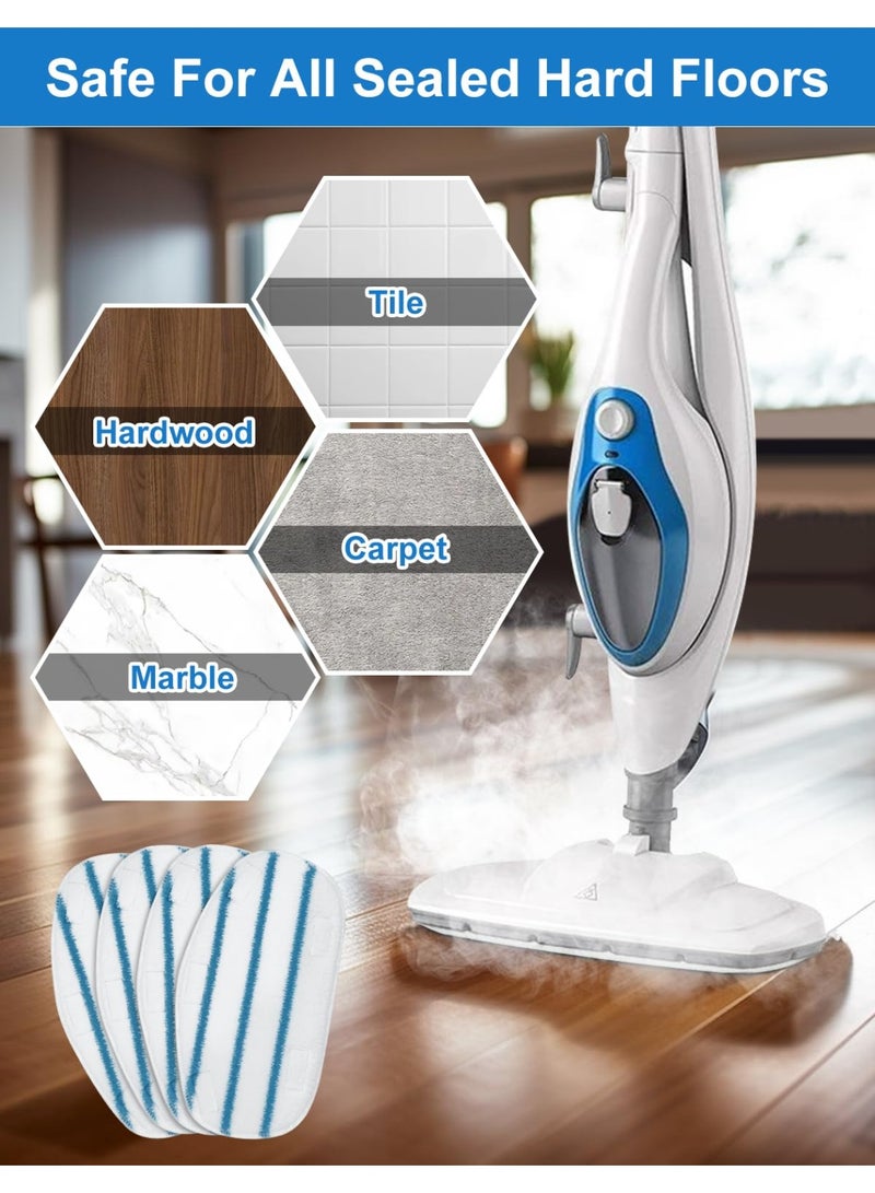 Steam Mop Pads Compatible with PurSteam ThermaPro 10-in-1 and ThermaPro 211 Steam Mop Cleaner Microfiber Pur steam Mop Replacement Pads Washable Reusable Steam Mop Pads for Steamer Floor Cleaning - Image 4